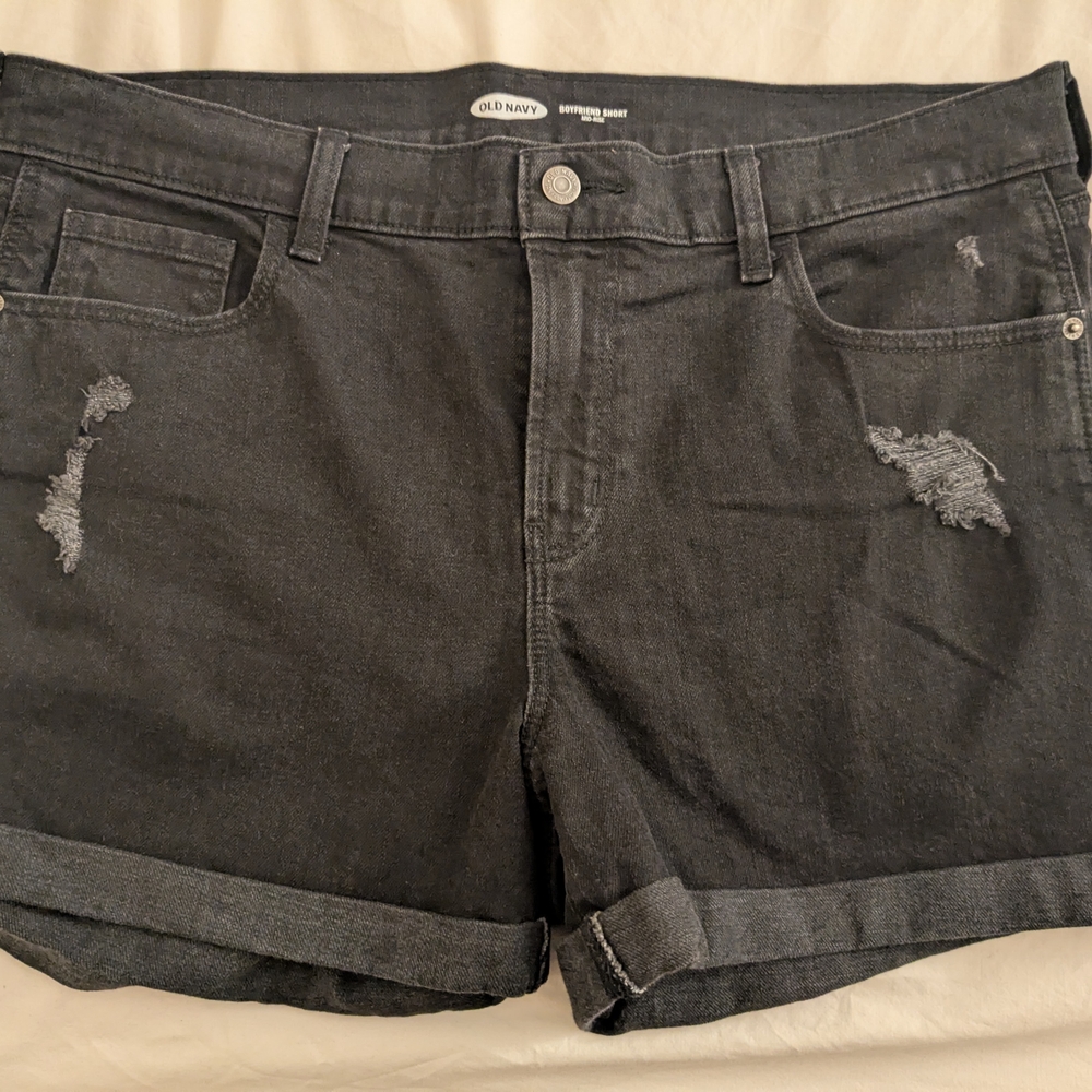 Old Navy Women's Dark Gray Jean Shorts